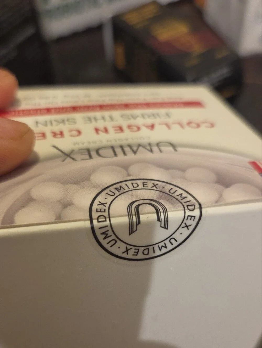 Umidex Collagen Cream - Firming Moisturizer (White with Red Accents)